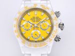 ROLEX Daytona Ceramics Case 43MM diameter Quartz Movement Yellow Watch